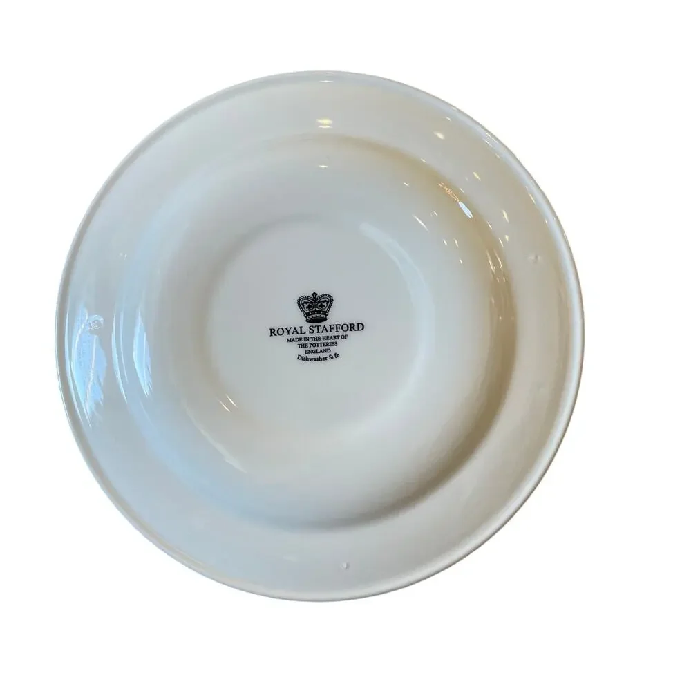 4pc Royal Stafford CHRISTMAS TREE Porcelain Salad Plates 8.5